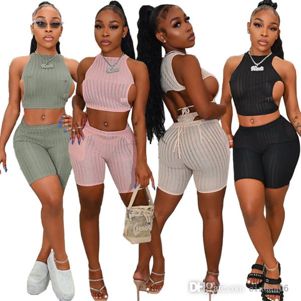 2022 summer womens tracksuits designer clothing backless bandage bikini three piece suit, Gray
2022 summer womens tracksuits designer clothing backless bandage bikini three piece suit, Gray