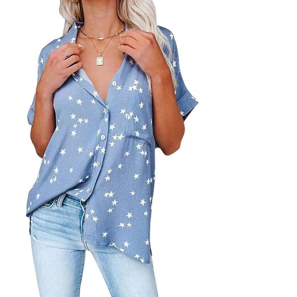 women's blouse shirt pocket button funny modern v neck t-shirt sleeve regular summer blue black dark red pink n9sw#, White;black
women's blouse shirt pocket button funny modern v neck t-shirt sleeve regular summer blue black dark red pink n9sw#, White;black