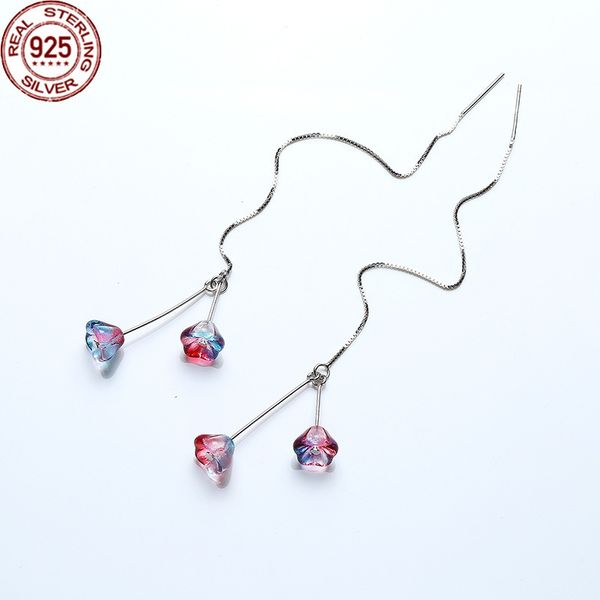 stud new arrival s925 sterling silver jewelry women's korean version simple earrings charms magic crystal double pendant short box orig, Golden;silver
stud new arrival s925 sterling silver jewelry women's korean version simple earrings charms magic crystal double pendant short box orig, Golden;silver