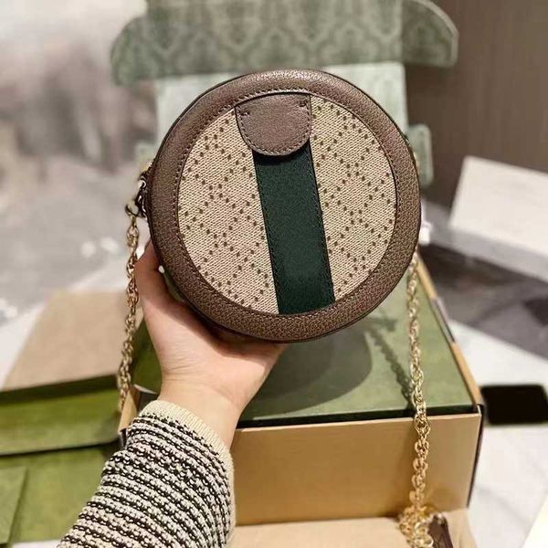 ysiykiy women bag luxury shoulderbag fashion circular mini crossbody bags high-end designer lady purse chain bag with