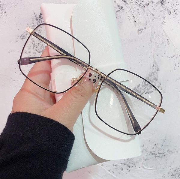 sunglasses women men's glasses square eyeglasses frames metal optical frame vintage blue light blocking big man computer, White;black
sunglasses women men's glasses square eyeglasses frames metal optical frame vintage blue light blocking big man computer, White;black