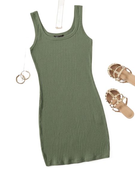 rib-knit solid bodycon dress r3mm#, Black;gray
rib-knit solid bodycon dress r3mm#, Black;gray