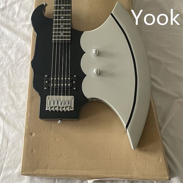 in stock special-shaped 24-piece electric guitar axe body with double open pickup strings behind wear customizable guitars guitarra
in stock special-shaped 24-piece electric guitar axe body with double open pickup strings behind wear customizable guitars guitarra