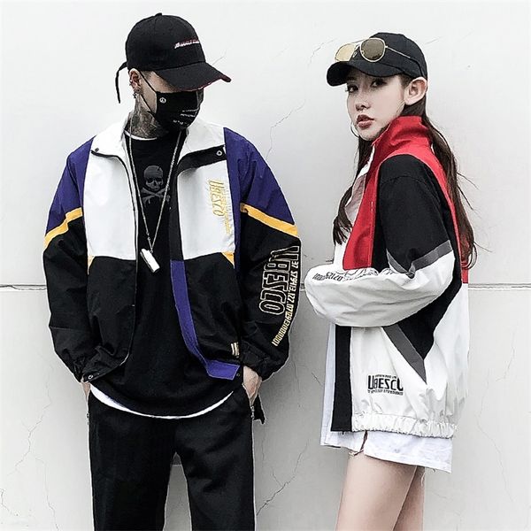 april momo arrival spring couple hip hop jacket splice bomber coat men women casual fashion loose style spring jackets 201127, Black;brown
april momo arrival spring couple hip hop jacket splice bomber coat men women casual fashion loose style spring jackets 201127, Black;brown