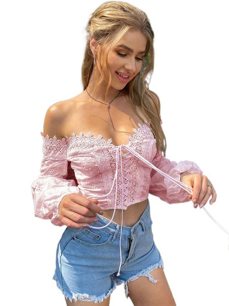eilly bazar off shoulder lace up front schiffy k9eh#, White
eilly bazar off shoulder lace up front schiffy k9eh#, White