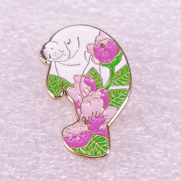 peony manatee protection enamel brooch pin backpack hat bag collar lapel pins badges women men's fashion jewelry accessories, Blue
peony manatee protection enamel brooch pin backpack hat bag collar lapel pins badges women men's fashion jewelry accessories, Blue