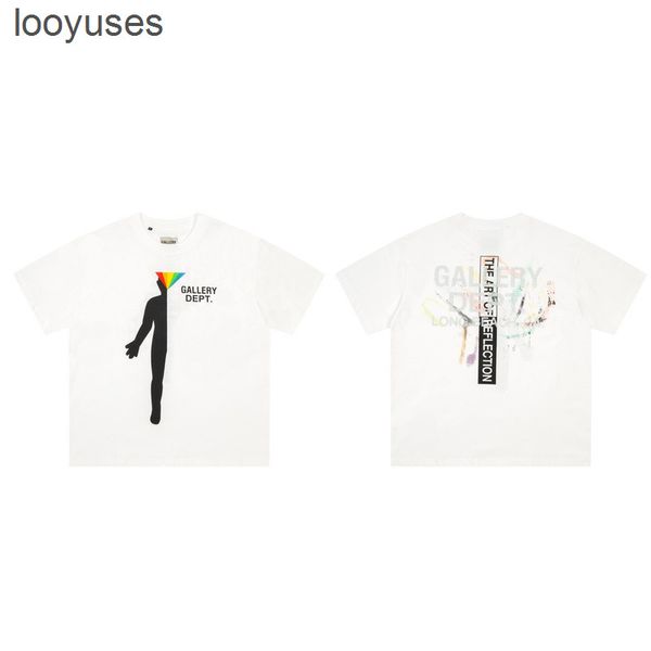 designer 2023 dept shirts t galleryes mens fashion rainbow print versatile round neck short sleeve men's trend t-shirt, White;black
designer 2023 dept shirts t galleryes mens fashion rainbow print versatile round neck short sleeve men's trend t-shirt, White;black