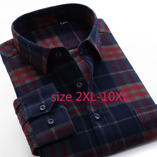 fashion super large thicker male dress shirts flannel plaid men long sleeve plus size 2xl-5xl6xl7xl8xl9xl10xl, White;black
fashion super large thicker male dress shirts flannel plaid men long sleeve plus size 2xl-5xl6xl7xl8xl9xl10xl, White;black