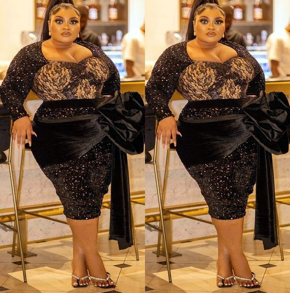 2022 plus size arabic aso ebi black sparkly prom dresses knee length evening formal party second reception birthday engagement bridesmaid go
2022 plus size arabic aso ebi black sparkly prom dresses knee length evening formal party second reception birthday engagement bridesmaid go