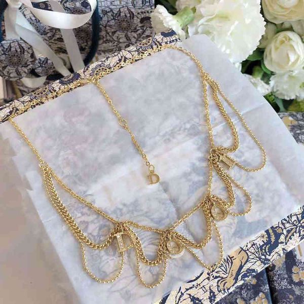 new diamond inlaid gold letter women's temperament layered girls' jewelry2022 luxury brand fashion design versatile necklace, Silver
new diamond inlaid gold letter women's temperament layered girls' jewelry2022 luxury brand fashion design versatile necklace, Silver