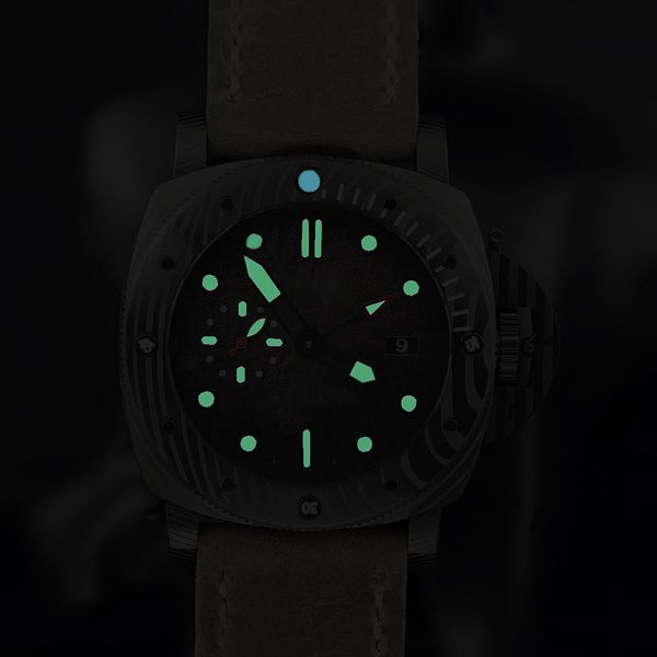 vintage leather strap fully automatic diving watch luminous display men's watch, Slivery;brown
vintage leather strap fully automatic diving watch luminous display men's watch, Slivery;brown