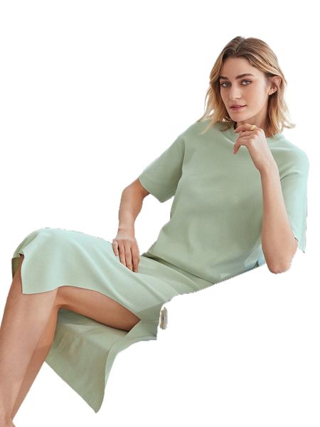 motf premium viscose split sweater set z7oi#, White;black 
motf premium viscose split sweater set z7oi#, White;black