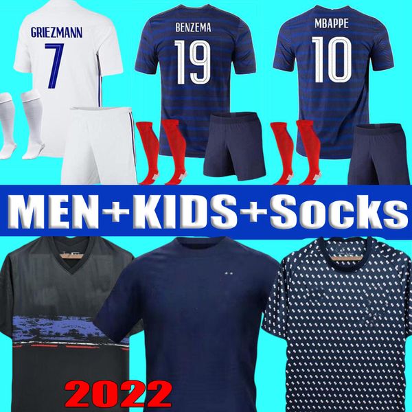 2022 french soccer jersey benzema mbappe griezmann 21 22 23 special pogba giroud kante maillot de foot national team kids men kit football s, Black;yellow
2022 french soccer jersey benzema mbappe griezmann 21 22 23 special pogba giroud kante maillot de foot national team kids men kit football s, Black;yellow