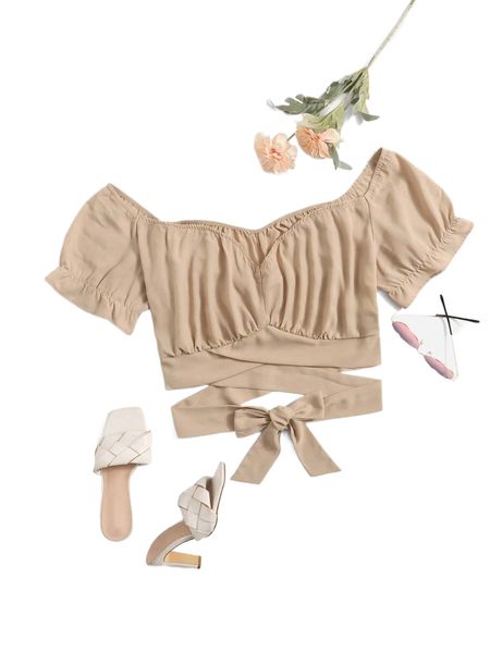 plus puff sleeve crisscross knot front blouse 56sh#, Black
plus puff sleeve crisscross knot front blouse 56sh#, Black