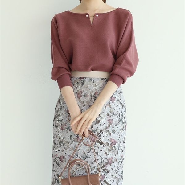 autumn and winter elegant pure color pearl v-neck two-wear round neck sweater women 201203, White;black
autumn and winter elegant pure color pearl v-neck two-wear round neck sweater women 201203, White;black