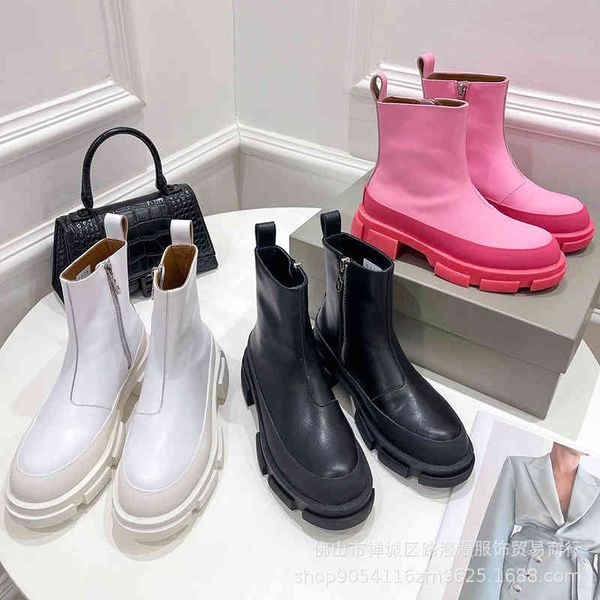 boots chelsea boots short women's english style thick soled martin barrel heel casual pink white, Black
boots chelsea boots short women's english style thick soled martin barrel heel casual pink white, Black