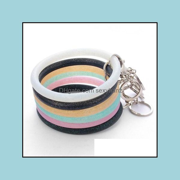 key rings jewelry bling ring bracelet for women girls sile wristlet strap keychain large circle wrist keyring bangle bracelets dh9ch, Slivery;golden
key rings jewelry bling ring bracelet for women girls sile wristlet strap keychain large circle wrist keyring bangle bracelets dh9ch, Slivery;golden