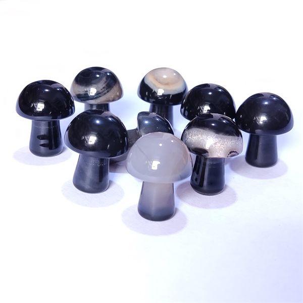 2cm black agate carved mini mushroom onyx stone crystal healing reiki mineral statue ornament home decor gift wholesale
2cm black agate carved mini mushroom onyx stone crystal healing reiki mineral statue ornament home decor gift wholesale