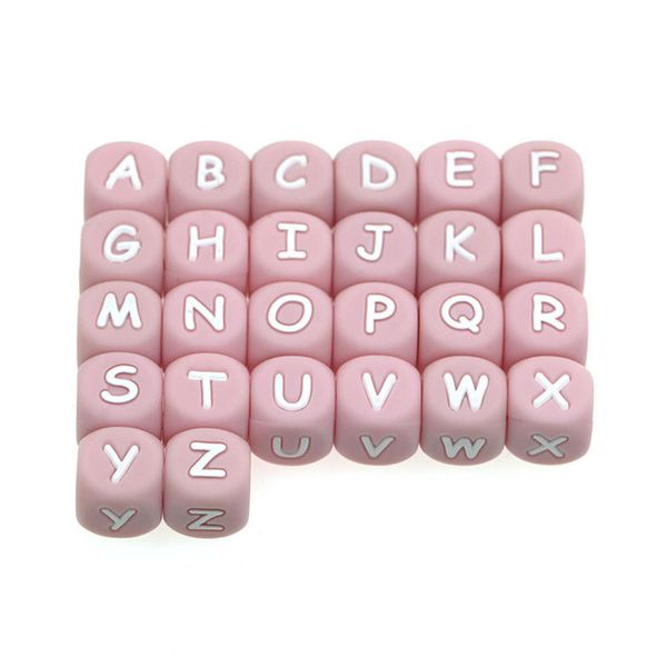 kovict 50/100/200pcs 12mm pink silicone letters beads baby teethers diy pacifier necklace accessories chewable nursing toys 220407
kovict 50/100/200pcs 12mm pink silicone letters beads baby teethers diy pacifier necklace accessories chewable nursing toys 220407