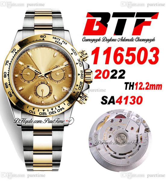 btf better factory sa4130 automatic chronograph mens watch two tone yellow gold champagne stick dial 904l oystersteel bracelet super edition, Slivery;brown
btf better factory sa4130 automatic chronograph mens watch two tone yellow gold champagne stick dial 904l oystersteel bracelet super edition, Slivery;brown