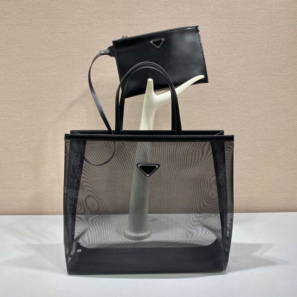 mesh tote bag large capacity shopping bag women shoulder handbag hollow out triangular sheet metal letter interior detachable pouch cowhide
mesh tote bag large capacity shopping bag women shoulder handbag hollow out triangular sheet metal letter interior detachable pouch cowhide