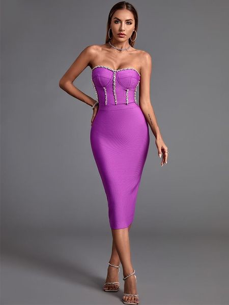 casual dresses purple bandage midi bodycon elegant dress 2022 crystal evening club party summercasual, Black;gray
casual dresses purple bandage midi bodycon elegant dress 2022 crystal evening club party summercasual, Black;gray