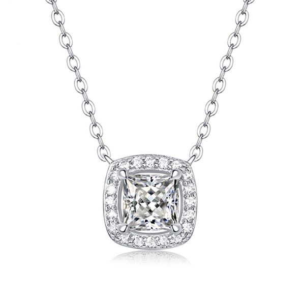 1.0ct vvs1 d color moissanite necklace 925 soild sterling sliver chain with certificate fine jewelry for woman, Silver
1.0ct vvs1 d color moissanite necklace 925 soild sterling sliver chain with certificate fine jewelry for woman, Silver
