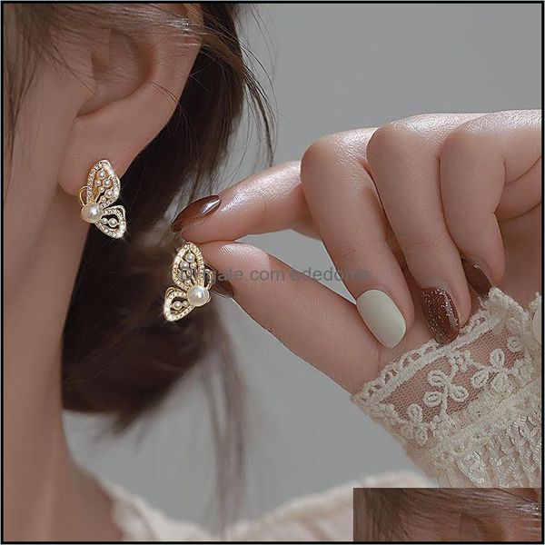 stud earrings jewelry s2699 fashion symmetrical pearl butterfly women faux drop deliver dhdwx, Golden;silver
stud earrings jewelry s2699 fashion symmetrical pearl butterfly women faux drop deliver dhdwx, Golden;silver