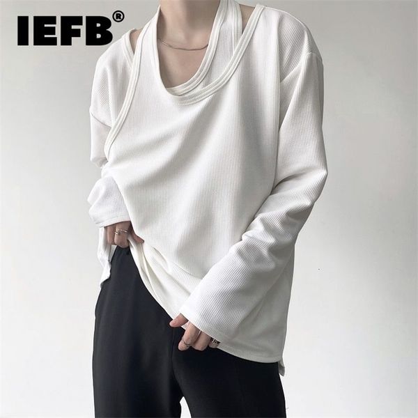iefb autumn personalized fake two-piece double-layer knitted niche men's long sleeve t-shirt korean loose pullover 9y9194 220423, White;black
iefb autumn personalized fake two-piece double-layer knitted niche men's long sleeve t-shirt korean loose pullover 9y9194 220423, White;black