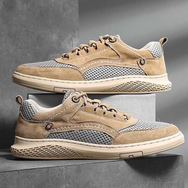 genuine leather summer men sneakers shoes men casual shoes breathable mesh male flats shoes men loafers, Black
genuine leather summer men sneakers shoes men casual shoes breathable mesh male flats shoes men loafers, Black