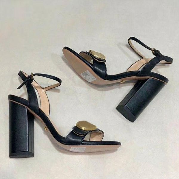 women's high heels open toe thick heel summer sandals leather designer large size fashion formal wear elegant temperament office shoes, Black
women's high heels open toe thick heel summer sandals leather designer large size fashion formal wear elegant temperament office shoes, Black