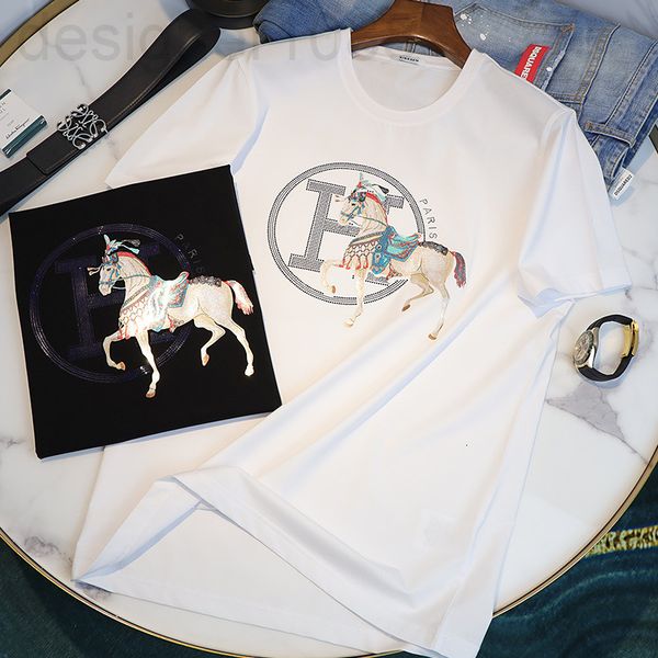men's t-shirts designer 2021 new short sleeve t-shirt men's summer european fashion horse print drill slim fit half t-shirt yoik, White;black
men's t-shirts designer 2021 new short sleeve t-shirt men's summer european fashion horse print drill slim fit half t-shirt yoik, White;black