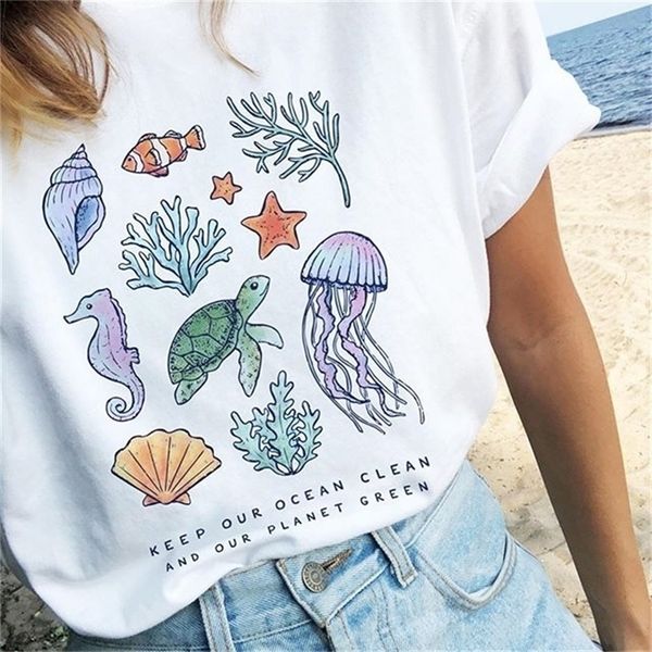 hahayule-jbh keep our ocean clean and our planet green graphic tshirt the orcas save turtle t-shirt cotton women t shirt 210317, White
hahayule-jbh keep our ocean clean and our planet green graphic tshirt the orcas save turtle t-shirt cotton women t shirt 210317, White