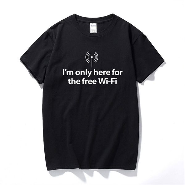 brand clothing im only here for the wifi internet geek funny t shirt 220624, White;black
brand clothing im only here for the wifi internet geek funny t shirt 220624, White;black