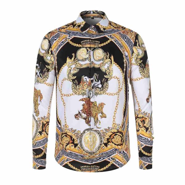 22ss european classic styleluxury men's casual shirts men business and leisure fashion shirts slim long sleeve shirt printing medusa, White;black
22ss european classic styleluxury men's casual shirts men business and leisure fashion shirts slim long sleeve shirt printing medusa, White;black