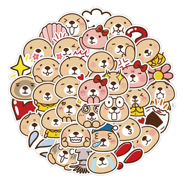 

40pcs/set cute lazy sloths lapstickers pack for scrapbooking diy journaling diary stationery travel luggage sticker