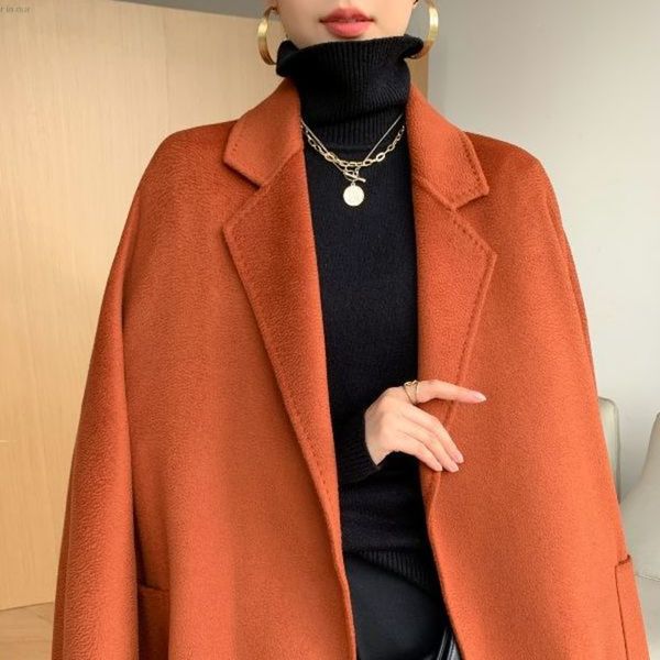 mm women's clothing designer wool coat luxury brand max long jacket double sided water ripple cashmere coats fashion british, Black
mm women's clothing designer wool coat luxury brand max long jacket double sided water ripple cashmere coats fashion british, Black