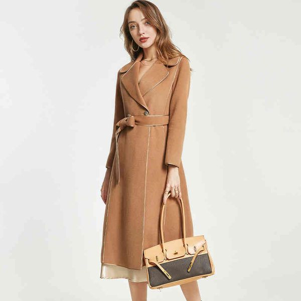 women's suits blazers 468 australian wool coat feminine slim lace up thin double-sided, White;black
women's suits blazers 468 australian wool coat feminine slim lace up thin double-sided, White;black