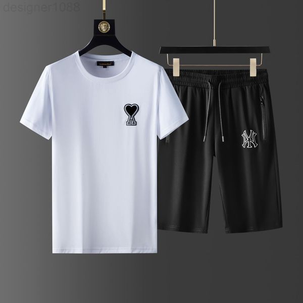 men's jackets designer 2022 summer new net red handsome fashion love t-shirt short sleeve suit men's shorts youth brand 3x96, Black;brown
men's jackets designer 2022 summer new net red handsome fashion love t-shirt short sleeve suit men's shorts youth brand 3x96, Black;brown