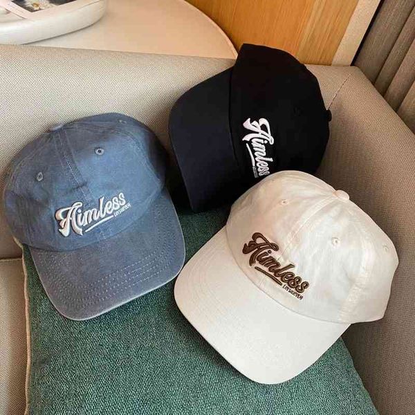 ball caps spring and summer british style sports baseball cap fashion versatile soft curved brim embroidered letter duck tongue hip hop s9ws, Blue;gray 
ball caps spring and summer british style sports baseball cap fashion versatile soft curved brim embroidered letter duck tongue hip hop s9ws, Blue;gray