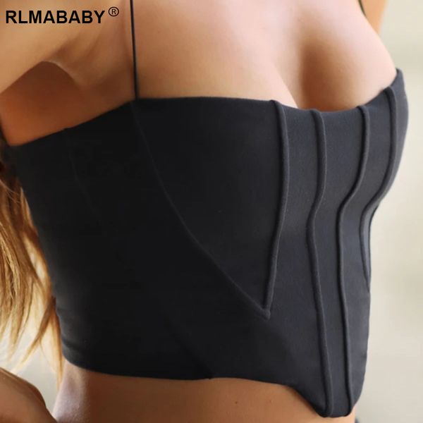 fashion women summer corset black crop spaghetti strap backless sleeveless casual high street white short camisole, Black;white
fashion women summer corset black crop spaghetti strap backless sleeveless casual high street white short camisole, Black;white
