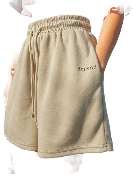 dazy letter graphic drawstring waist wide leg shorts m1jj#, White;black
dazy letter graphic drawstring waist wide leg shorts m1jj#, White;black