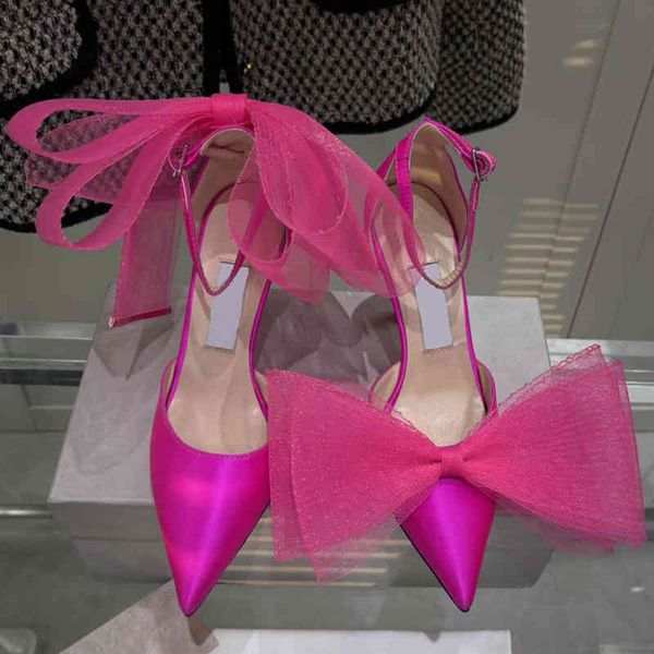 sandals baotou sandals women's rose red asymmetric bow high heels thin banquet celebrities pointed single shoes summer, Black
sandals baotou sandals women's rose red asymmetric bow high heels thin banquet celebrities pointed single shoes summer, Black