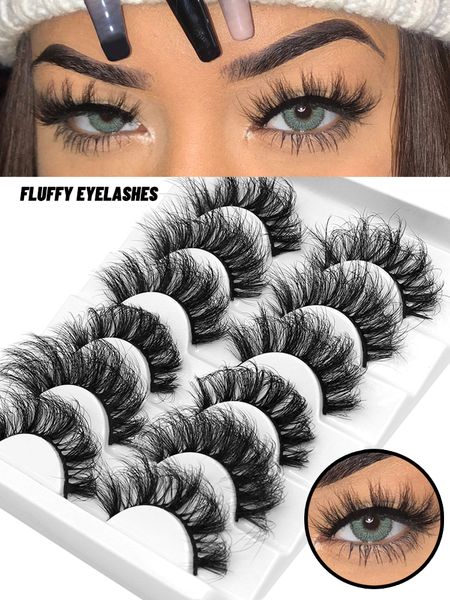 false eyelashes cat-eye fluffy faux mink lashes 8d wispy lashes 6 pairs pack dramatic long thick volume eyelash extension
false eyelashes cat-eye fluffy faux mink lashes 8d wispy lashes 6 pairs pack dramatic long thick volume eyelash extension