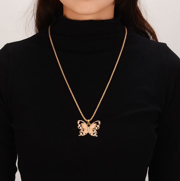 fashion flawless women lady necklace choker rose gold opal butterfly pendant exquisite necklace sweater chain jewelry 2022, Silver
fashion flawless women lady necklace choker rose gold opal butterfly pendant exquisite necklace sweater chain jewelry 2022, Silver