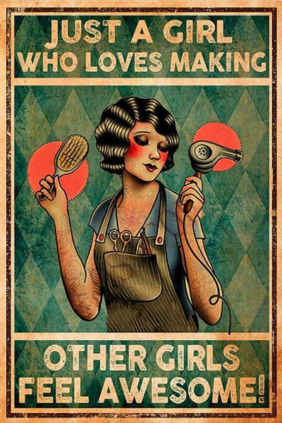 metal poster anime hairstylist gift salon decor print hairdressing beauty salon personalized metal signs for garage 12x8 inch
metal poster anime hairstylist gift salon decor print hairdressing beauty salon personalized metal signs for garage 12x8 inch