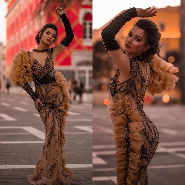 gorgeous mermaid khaki prom dresses crystals beaded one shoulder evening dress custom made tiered ruffles women formal celebrity party gown, Black;red
gorgeous mermaid khaki prom dresses crystals beaded one shoulder evening dress custom made tiered ruffles women formal celebrity party gown, Black;red