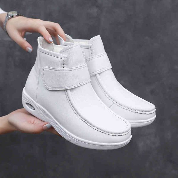 slippers leather air cushion nurse shoes 21 winter white soft leather slope heel casual anti slip small cotton women's work ti0d, Black
slippers leather air cushion nurse shoes 21 winter white soft leather slope heel casual anti slip small cotton women's work ti0d, Black