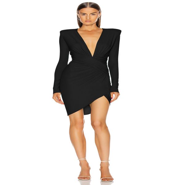 black dress celebrity party dresses deep v neck long sleeve bodycon women mini dresses clubwear 210414, Black;gray
black dress celebrity party dresses deep v neck long sleeve bodycon women mini dresses clubwear 210414, Black;gray