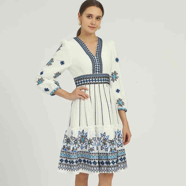 casual dresses ethnic embroidery knee length dress spring and summer v-neck 7-point sleeve waist closing splicing a-swing skirt women's, Black;gray
casual dresses ethnic embroidery knee length dress spring and summer v-neck 7-point sleeve waist closing splicing a-swing skirt women's, Black;gray